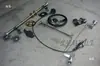 Motocicleta Eléctrica de Cuatro Ruedas para Derrape 168cc Accesorios de Go-Kart Manillar Frontal Modificado Suspensión Trasera Freno 5 pulgadas Lede