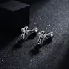 Pendientes de diseño único para hombre, pendientes versátiles de hip-hop simples y elegantes para mujer, con un toque distintivo, cool y lujoso