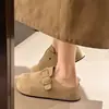 Nuevos Zapatos Birkenstock de Suela Gruesa Otoño 2025 Ropa Exterior Slip-On Elevación Interna Dedo del Pie Zapatillas Sandalias Birkenstock Retro