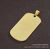 Fabricantes de origem fornecem diretamente aço titânio aço inoxidável etiqueta cor preto azul dourado dog tag ouro rosa etiqueta militar