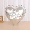 Globo de Película de Aluminio Amor 18 pulgadas Forma de Corazón Decoración de Habitación de Boda Oro Plata Decoración de Fiesta de Cumpleaños Venta al por Mayor