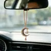 Pendente para Carro Céu Estrela-Lua Sudeste Asiático Transfronteiriço Metal Cravejado de Diamantes Acessórios de Interior de Carro Fabricante