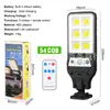 Cross Border Outdoor Luz Solar de Rua Nova Luz de Jardim de Indução do Corpo Humano com Controle Remoto Lâmpada de Parede LED Luz de Jardim à Prova d'Água