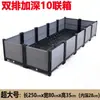 Artefacto para plantar verduras rectangular balcón familiar en azotea maceta grande de plástico maceta para plantar verduras en patio exterior verduras