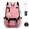 Mochila Lisa de Venda Quente Transfronteiriça Estilo Coreano Tecido Oxford Grande Capacidade Mochila Escolar para Estudante Simples Casual Versátil