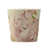 Taza de Café de Cerámica Roja Pintada a Mano de Zorro de Nueve Colas, Taza de Leche para el Hogar, Borde con Forma de Flor, Alto Valor Estético, Taza de Estilo Antiguo