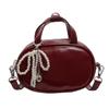 24 Nuevo Nicho Elegante Portátil Bolso Cuadrado Pequeño para Mujer de Alta Gama Combinable Bandolera Bowling Bag Boston Pillow Bag