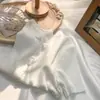 Cárdigan de punto de manga corta con cuello medio abierto estilo coreano para mujer, top básico versátil simple y elegante de seda helada para verano