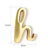 Superficie de Espejo de Cobre Nueva Transfronteriza Colgante de 26 Letras Inglesas Collar Pulsera Pendientes DIY Accesorios Simples Versátiles