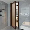 Puertas de Baño Extremadamente Estrechas, Puertas de Inodoro, Puertas de Ducha, Puertas Batientes de Lavabo, Puertas de Vidrio de Aleación de Titanio y Magnesio, Puertas de Proyecto al por Mayor