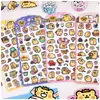Pegatina de Cristal Estéreo 3D Oso Bicho Original Pegatina Decorativa para Niños Bebés Pegatina de Recompensa para Jardín de Infancia Material para Teléfono Móvil
