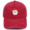 Boné de Baseball Vintage Bordado Papai Noel Transfronteiriço Presente de Natal Unissex Casual Versátil Tendência