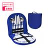 Bolsa de vajilla de fábrica transfronteriza, bolsa de almacenamiento portátil para acampar, bolsa de lona para picnic, juego de vajilla doble
