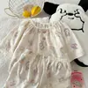 [Fotos Reales] Varios Conjuntos de Pijama KT Cat para Mujer, Algodón Nube Primavera/Verano Cuello Redondo Manga Corta Dibujos Animados Conjuntos de Ropa de Casa