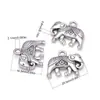 Colgante DIY de aleación de zinc vintage decoración de elefante accesorios venta directa de fábrica al por mayor