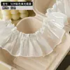 Encaje de Malla Plisada de Satén Perlado Colorido de 5 cm de Ancho Juguetes para Ropa Bidimensional Accesorios Hechos a Mano para Bricolaje