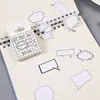 Pegatinas Creativas de Cuadro de Diálogo Estilo Ins Material de Decoración para Manual, Diario, Álbum de Fotos Etiqueta Sello Pegatina DIY