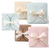Jabón Hecho a Mano Cuadrado de Color Sólido Fresco Caja Plegable de Empaque con Lazo en stock Rosa Color Lindo Caja de Regalo de Tarjeta Blanca