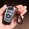Pendente de carro em formato de cabaça para homens dropshipping, ornamento artesanal de madeira de sândalo vermelho, chaveiro popular de sândalo verde natural para mulheres