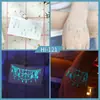 Ruikalong Novo Azul Luminoso Tatuagem Adesivo Deve Ajudar Borboleta À Prova D' Água Festival de Música Boate Sílaba Elétrica Atacado