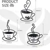 Metal Hierro Taza de Café Decoración de Pared Letrero de Arte Decoración de Pared de Taza de Café Manualidades Pared de Fondo Pared de Cocina Colgante de Pared Silueta