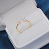 Accesorios de perlas DIY Plata de ley S925 Princesa circonita anillo de perlas abierto accesorios soporte vacío temperamento simple femenino