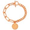 Pulsera Elizabeth Redonda Transfronteriza Europea y Americana de 16mm con Cierre de Moneda Ot, Moderna, Personalizable con Logo, Venta al por Mayor de Gran Venta para Mujeres