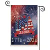 Personalización de Banderas Transfronterizas: Bandera Conmemorativa del 250 Aniversario de los Estados Unidos, Bandera de Jardín Blanca con Águila Calva para Exteriores, Día de la Independencia