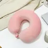 Almohada de Espuma Viscoelástica en Forma de U al por Mayor Transfronterizo Oficina Hora de Almuerzo Dormir de Lado Almohada para el Cuello Avión Tren Almacenamiento Almohada para la Columna Cervical