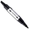 Marcador Baoke Mp210 Negro Doble Punta Resistente a la Decoloración Impermeable Bolígrafo Grueso Marcador Aceitoso de Doble Punta Bolígrafo Grande