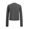 Cardigan de Punto con Bloques de Color Rayado Estilo Coreano Falso Dos Piezas para Mujer 2026 Otoño Nuevo Suéter Corto Suave Pegajoso Perezoso Abrigo