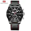 Reloj marca MINI FOCUS, reloj de hombre de negocios a la moda, reloj para hombre luminoso impermeable 0161G