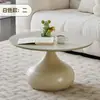 Nueva Mesa de Centro Estilo Crema Mesa de Dormitorio Mesa de Sofá Dormitorio Mesa Pequeña Balcón Mesa de Té Pequeña Redonda Fabricante Venta al por Mayor