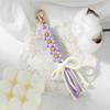Llavero de borla tejida colorida hecha a mano diy ins colgante de bolsa lindo para regalo de novia en stock