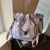 Bolso de Mujer de Gran Capacidad para Comercio Exterior 2025 Nuevo Verano Versátil Hombro Cordón Tote Bag Mochila Casual Multifuncional