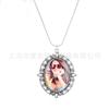 Collar en Blanco para Transferencia Térmica Cuentas de Vidrio Colgante de Metal Foto Personalizada Collar de Metal en Blanco Collar de Cristal