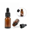 Botella de esencia para manchas botella de esencia color té botella con gotero de vidrio subempaque dispensador de reactivo set de viaje cosmético