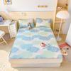Juego de tres piezas de colchoneta de látex de verano Sombrero de cama Plegable Dormitorio Estudiante Individual Lavable Hogar Colchoneta para aire acondicionado Transfronterizo