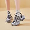 Estación Europea Celebridad de Internet Zapatos Torre para Mujer Ins Modernos Primavera 2025 Nuevos Moda Coreana Modernos Suela Gruesa Zapatos Deportivos