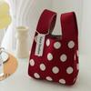 Bolsa de Punto Bolsa de Regalo Bolsa Souvenir Bolsa Tejida Bolsa de Regalo Bolso de Muñeca de Moda Bolso de Mano para Influencer Bolso Cubo para Mujer