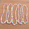 Collar para Niñas Joyería de Princesa Accesorios para Niñas Ins Flor Estilo K Color Caramelo Cuentas Lindos Accesorios de Dibujos Animados