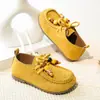 Zapatos Birkenstock para Niñas Primavera y Otoño Nuevos Zapatos Retro de Cuero para Niños Punta Cuadrada Suela Suave Zapatos Casuales para Bebés y Niños Pequeños