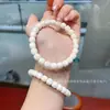 Hainan Pequeno Jade Branco Bodhi Meteorito Queijo Estilo Antigo Contas de Barril Contas Espaçadoras Disco de Cristal Contas de Rosário Contas de Buda