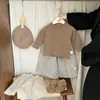 Ropa interior para bebé Otoño Nuevo Suave Versátil Camiseta de manga larga para niños y niñas Pequeños Casual Ropa interior