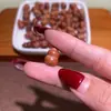Atacado ébano, jacarandá, pereira, bodhi estrela lua mini perfurado cabaça pequena peças de mão, acessórios para pulseira DIY