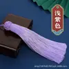14CM sombrero de piña borla borla largo colgante vertical marcapáginas colgante de coche colgante de abanico accesorios nudo chino