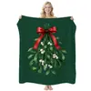 Manta de Franela de Ángel Navideño Simple Transfronteriza, Manta Cubierta para Aire Acondicionado Estampada, Manta Temática Navideña, Personalizable