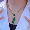 En stock diseño original cintura bella collar de bambú popular en TikTok elegante moda todo-partido cadena de suéter de alta calidad para mujer