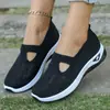 Temu Cross-Border Mais Vendidos Sapatos Casuais Femininos Fábrica Solado Macio Respirável Moda Sapatos de Mãe Tênis para Mulheres Dropshipping