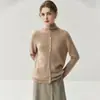 Suéter base de malha feminina de cashmere com borda enrolada, moda minimalista, gola semi-alta, camada interna, grosso, solto, afina a silhueta, manga longa